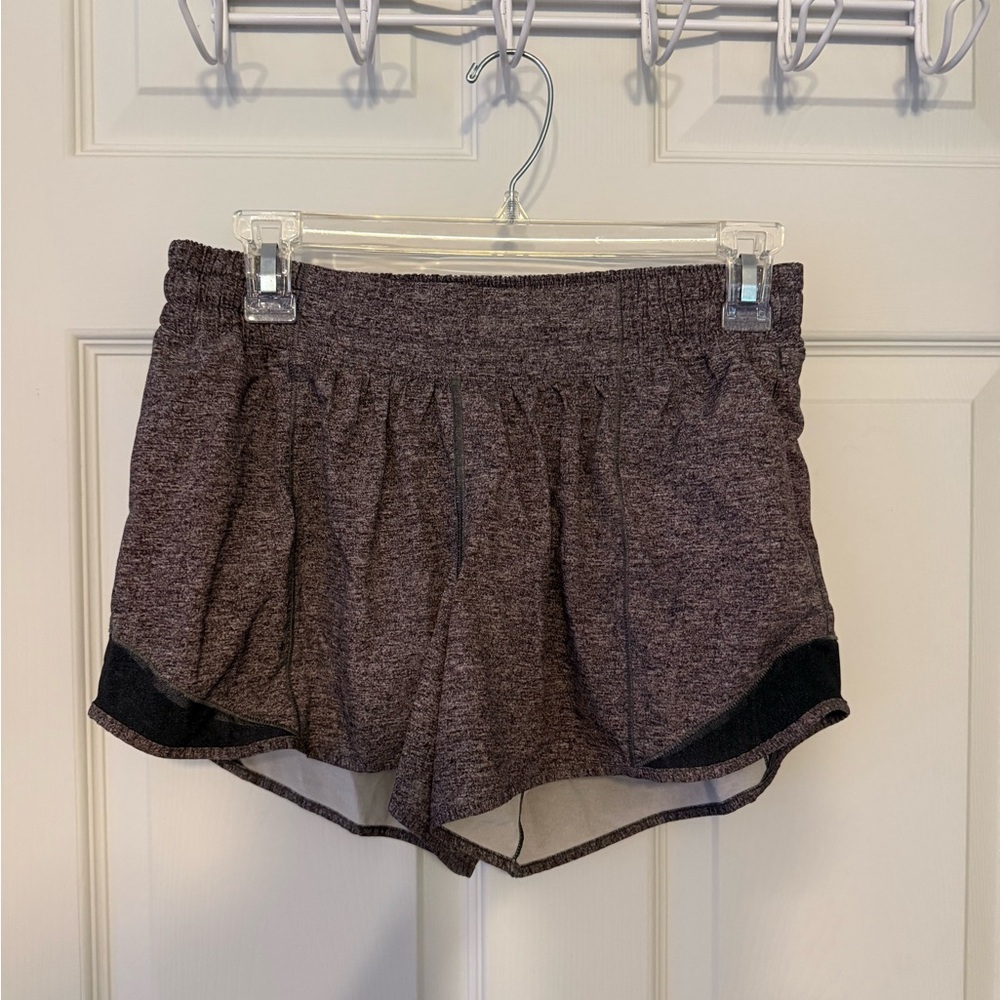 Lululemon grey Hotty Hot High Rise lined Shorts 2.5” size 8 tall